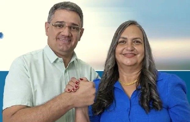 Nirrô Emerick com a vice-prefeito eleita Kaydman Jordem (Foto Divulgação)